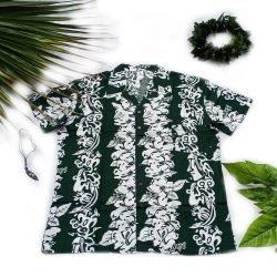 Camisa Rapa Nui Napohe negra Con Tangata Manu Y Moai blanco