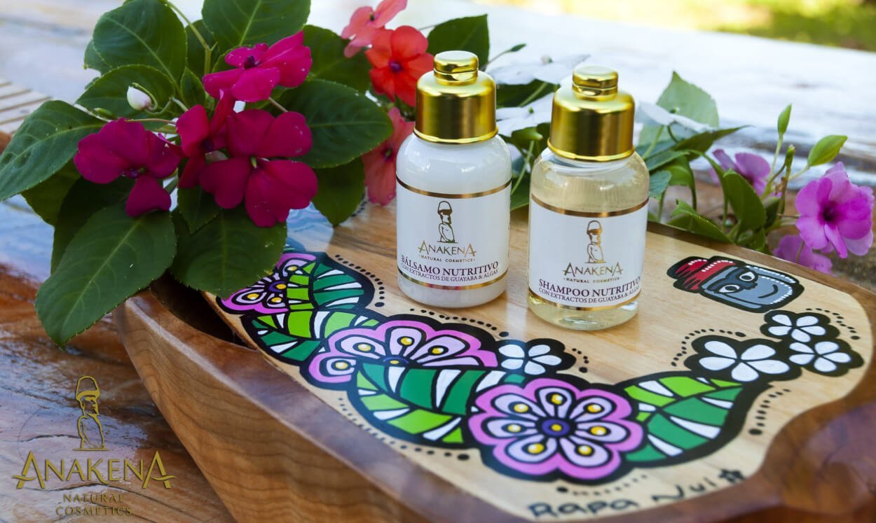 Pack 35ml Anakena Balsamo Y Shampoo Nutritivo con extractos de guayaba y algas - Imagen 2