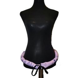 Cinturon De Entrenamiento Artesanal Tela con rongo rongo Lila