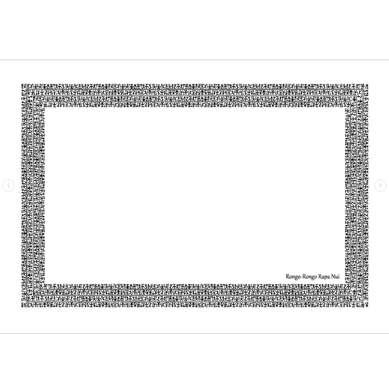Pareo Borde Rongo Rongo blanco / negro 1,75X1,15MTS