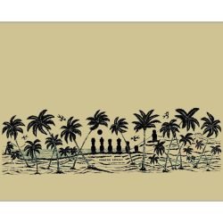 Pareo Anakena Beige / Negro 1,75x1,15mts