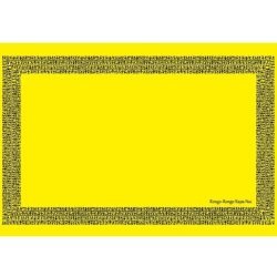 Pareo Borde Rongo Rongo amarillo / negro 1,75X1,15MTS
