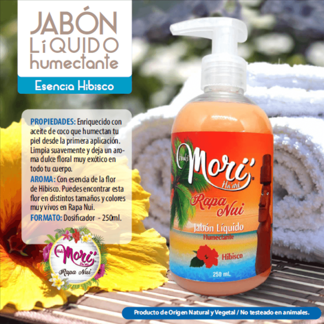 Jabón Liquido humectante Hibisco Mori Rapa Nui 110ml - Imagen 2