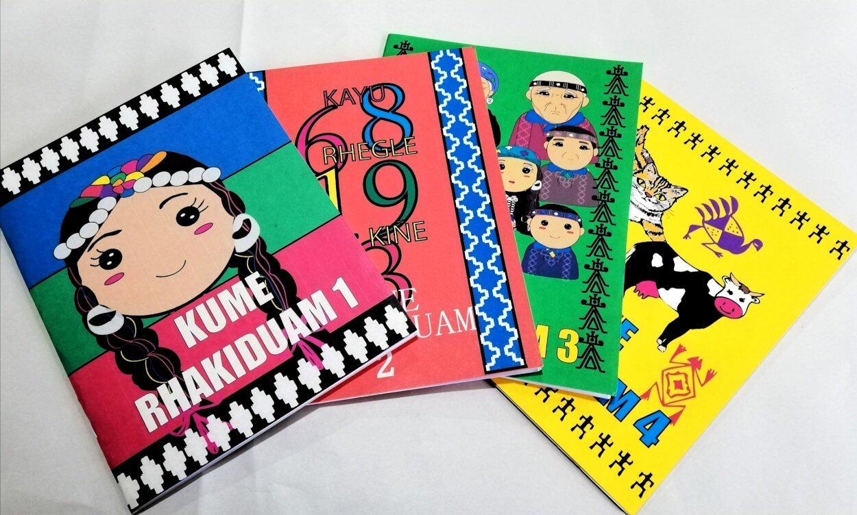Pack "KÜME RHAKIDUAM" libros para aprender mapudungun pintando.