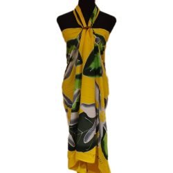 Pareo amarillo 3 tiare Napohe 1,75x1,15mts