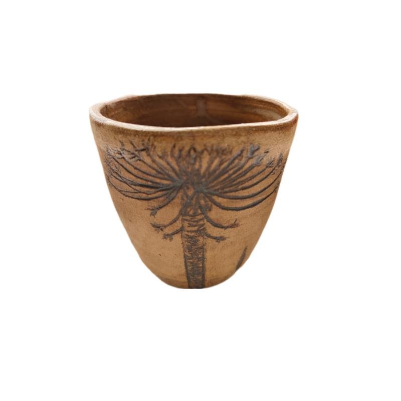 Vaso Rustico Pewen con Sello en Cerámica Gres - Imagen 7