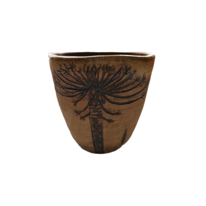 Vaso Rustico Pewen con Sello en Cerámica Gres - Imagen 6