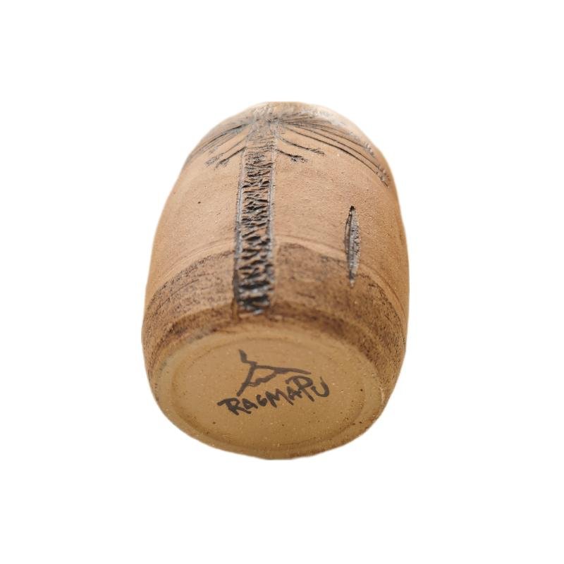 Vaso Rustico Pewen con Sello en Cerámica Gres - Imagen 4