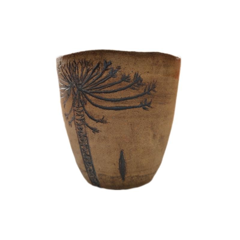 Vaso Rustico Pewen con Sello en Cerámica Gres - Imagen 3