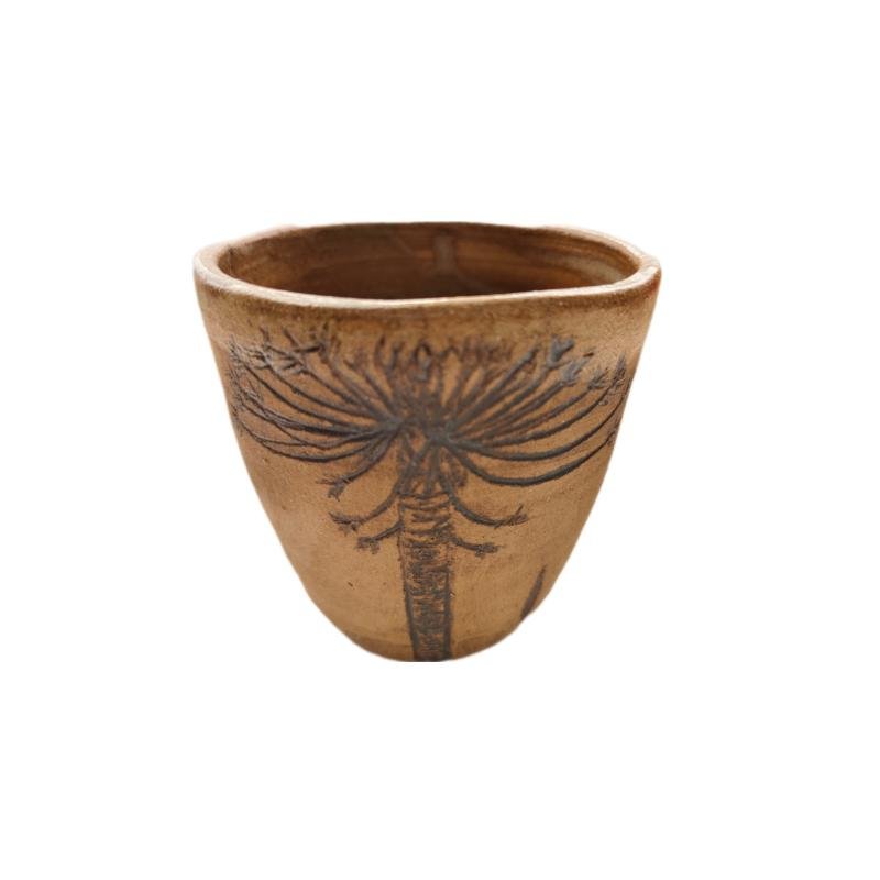 Vaso Rustico Pewen con Sello en Cerámica Gres - Imagen 2