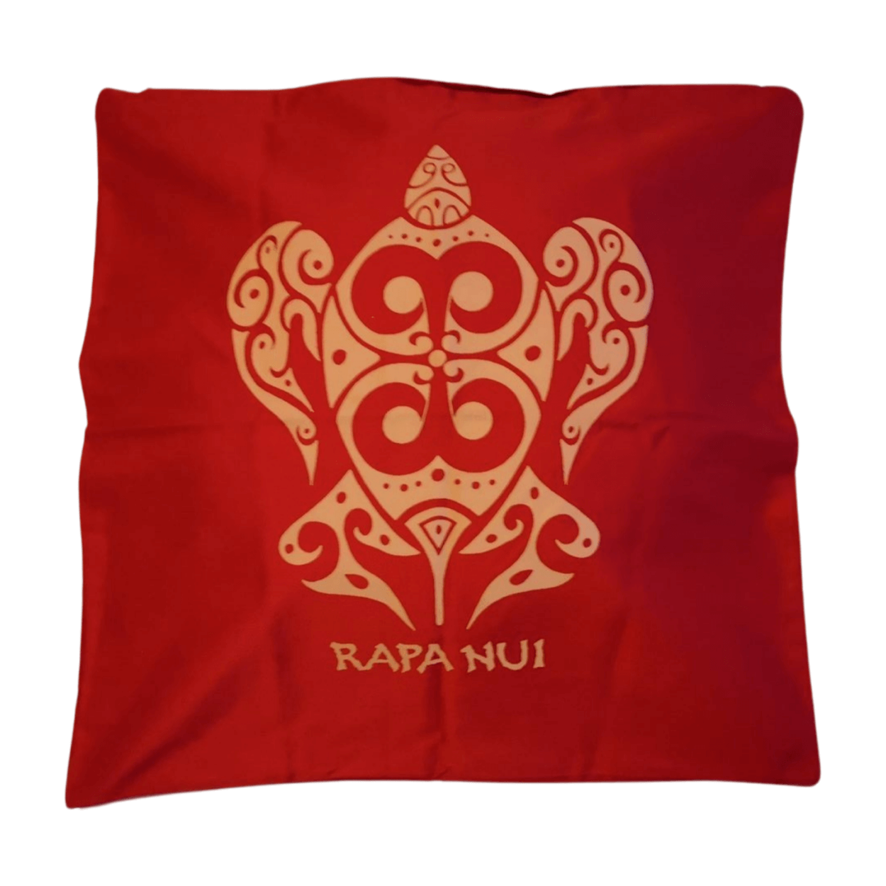 Funda cojin Rojo Gabardina estampada con tortuga 45x45cm - Imagen 6