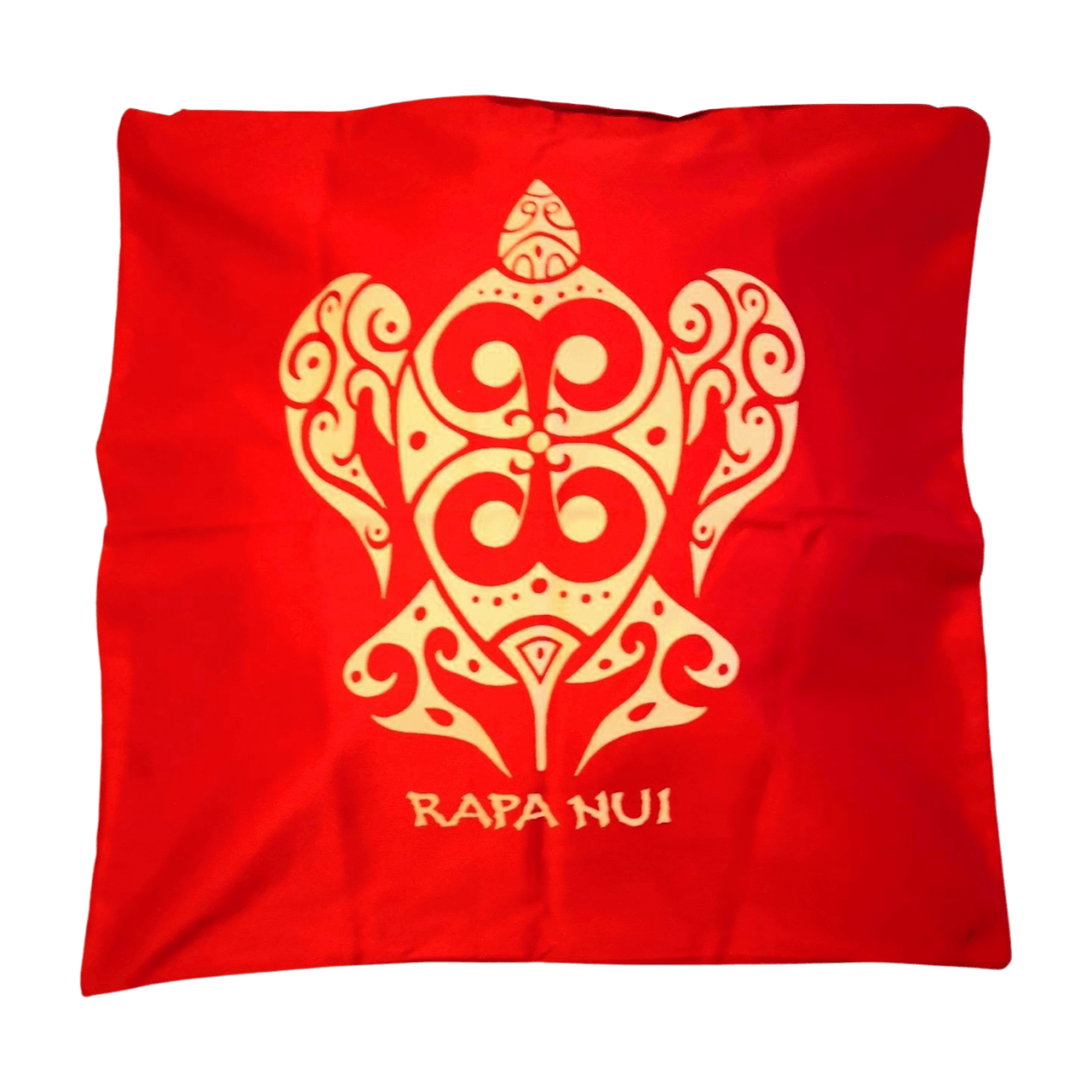 Funda cojin Rojo Gabardina estampada con tortuga 45x45cm - Imagen 7